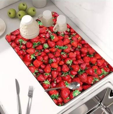 Dish Drying Mat (Assorted Colors) – Super Absorbent & Quick Dry Kitchen Mat | NISHU Superstores