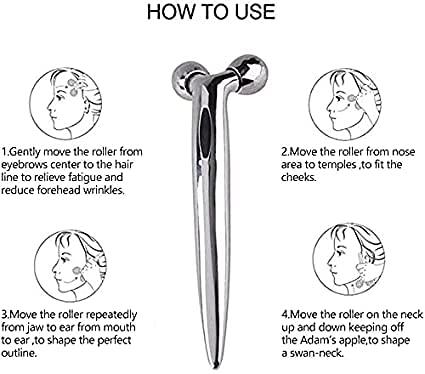 3D Y Shape Face Roller – Mini 360° Rotating Massager for Skin Tightening & Glow | NISHU Superstores