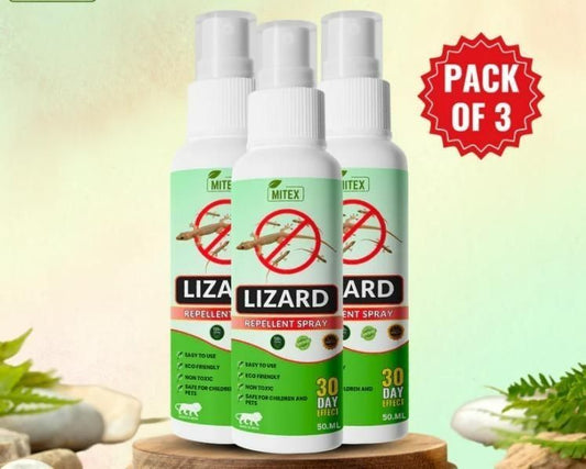 Lizard Repellent Spray (Pack of 3, 50ml Each) – Natural Pest Control | NISHU Superstores