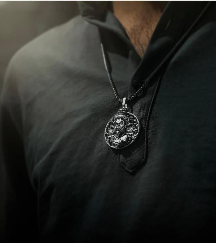 Hanuman Ji Pendant with Oxidized Silver Chain – Spiritual & Stylish Jewelry | NISHU Superstores