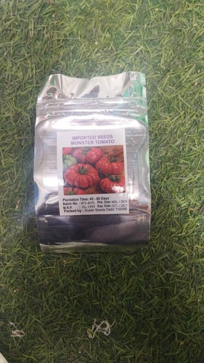 Giant Monster Tomato Seeds – Extra-Large, Juicy & High-Yield Variety | NISHU Superstores