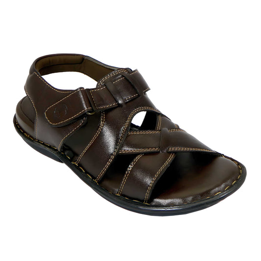 AM PM Men’s Daily Wear Leather Sandals – Comfort & Style Combined | NISHU Superstores