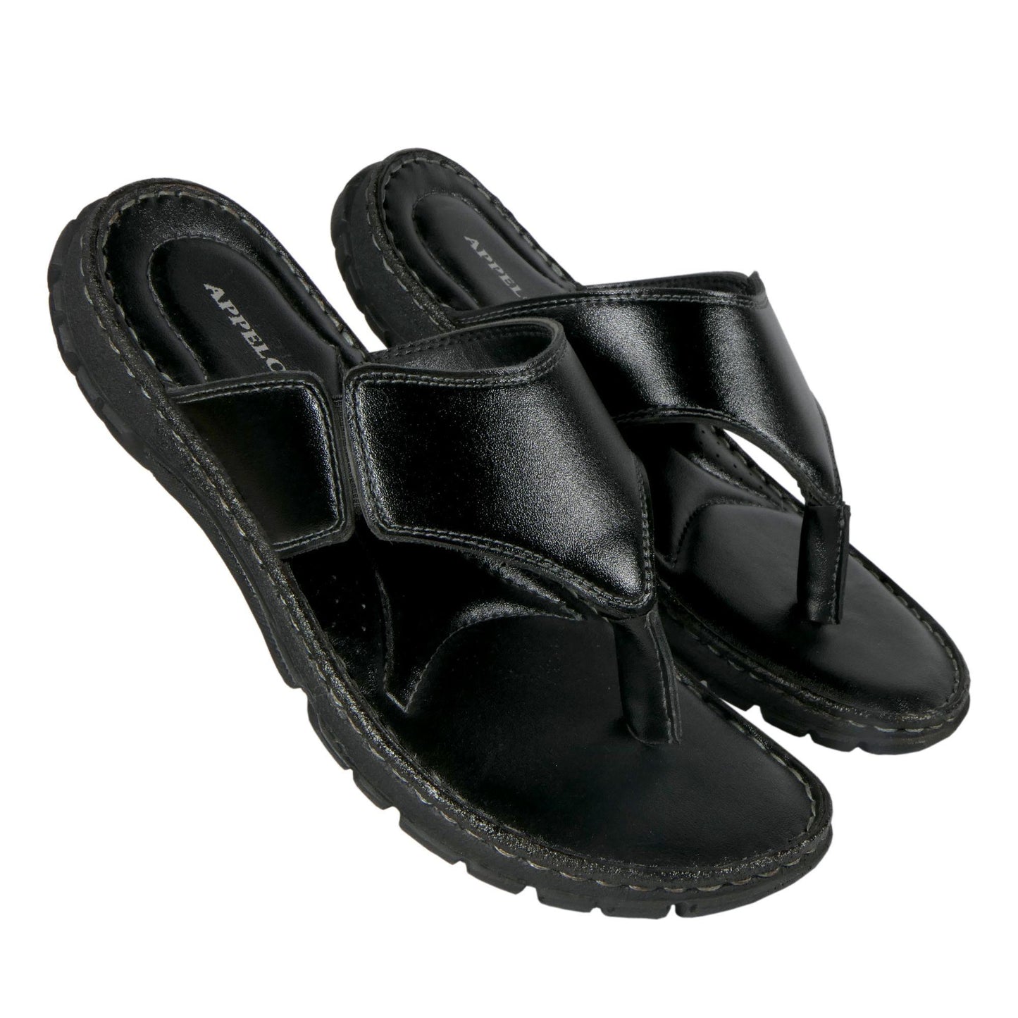 AM PM Genuine Leather Men's Slippers | Daily Wear Comfort Footwear | NISHU Superstores