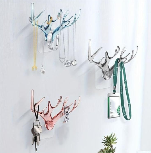 Deer Horns Antler Wall Hook – Stylish Wall-Mounted Storage Hanger | NISHU Superstores