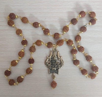 Latest Rudraksha Gold Plated Chain – Spiritual & Fashion Jewelry | NISHU Superstores