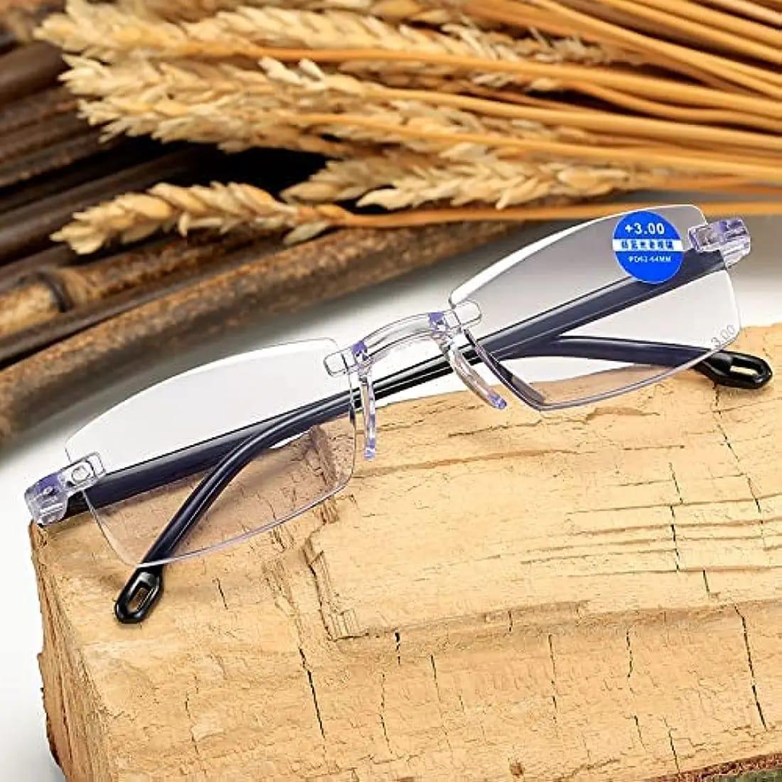 Progressive Anti-Blue Reading Glasses +2.5 | Dual-Use Far & Near Vision | NISHU Superstores