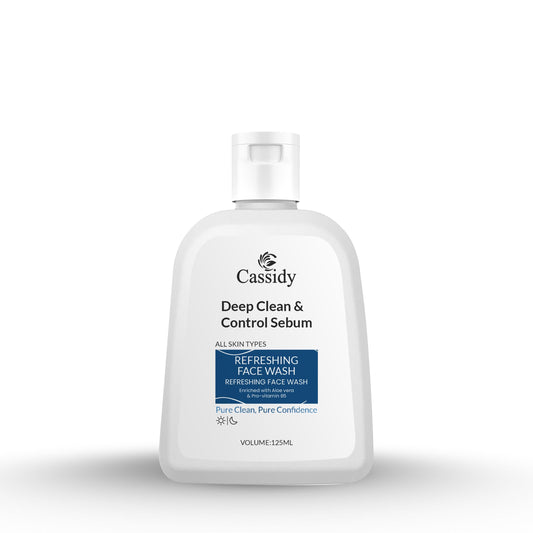 CASSIDY Deep Clean & Control Sebum Facewash 125ml – Oil Control & Refreshing Clean | NISHU Superstores