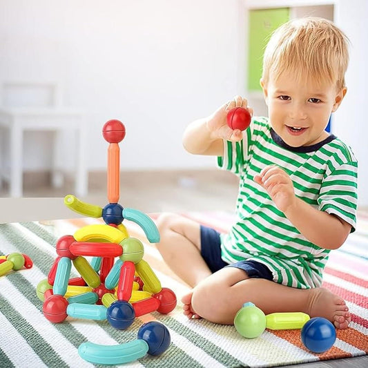 Magnetic Sticks Building Blocks for Kids – 36 Pcs Big Magnetic Toys | NISHU Superstores