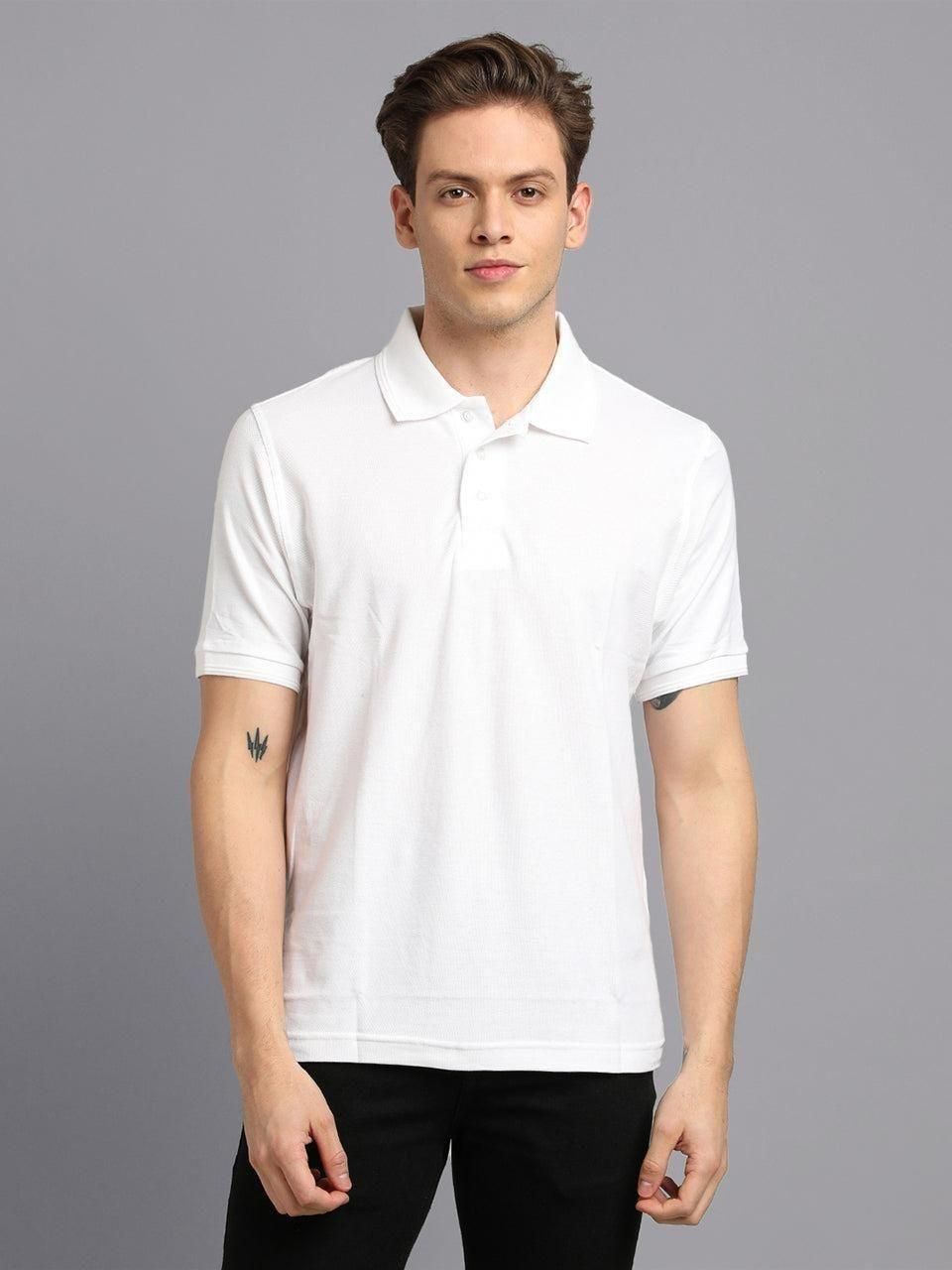 Matte Solid Half Sleeves Men’s Polo T-Shirt – Sleek & Comfortable | NISHU Superstores