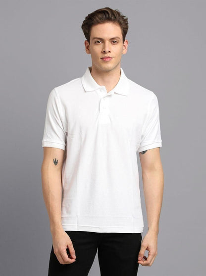 Matte Solid Half Sleeves Men’s Polo T-Shirt – Sleek & Comfortable | NISHU Superstores