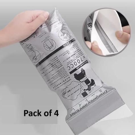Emergency Mini Toilet-Urine Bag (Pack of 4) | Portable Leak-Proof Travel Pee Bag | NISHU Superstores