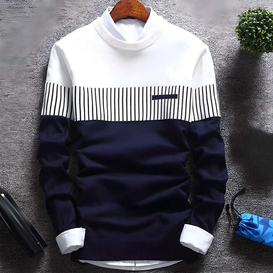 Cotton Blend Color Block Full Sleeves T-Shirts for Men | Stylish & Comfortable | NISHU Superstores