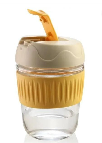 Glass Tumbler with Airtight Lid & Straw – Reusable Drinkware | NISHU Superstores