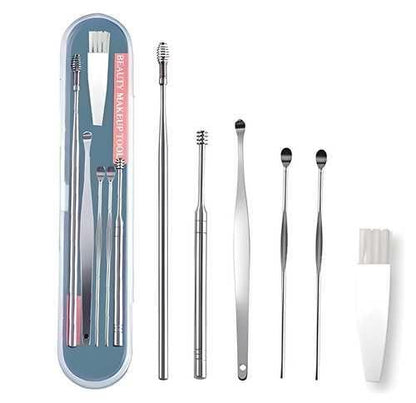 6-in-1 Stainless Steel Ear Wax Cleaner – Safe & Reusable Cleaning Kit | NISHU Superstores