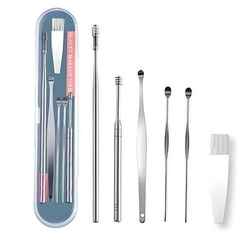 6-in-1 Stainless Steel Ear Wax Cleaner – Safe & Reusable Cleaning Kit | NISHU Superstores