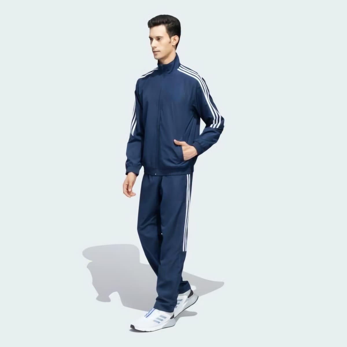 Men’s Side Stripe 4-Way Polyester Track Suit – Stylish Sportswear & Activewear | NISHU Superstores