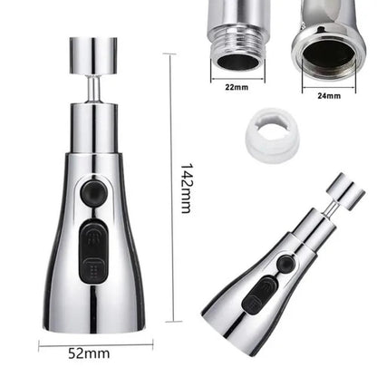 3 Modes Kitchen Sink Faucet Tap – 360° Rotating Water Saving Nozzle | NISHU Superstores