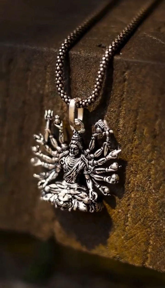 Mahadev Pendant with Chain – Powerful Lord Shiva Necklace for Men | NISHU Superstores