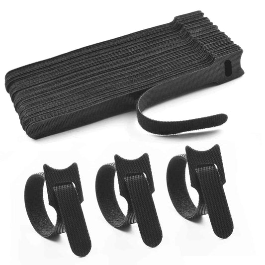 60 Pcs Velcro Cable Ties – Reusable Wire Organizer Straps | NISHU Superstores