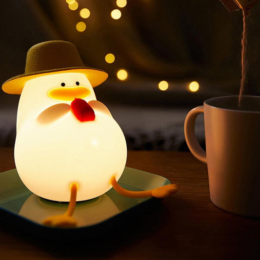 Silicon Snoring Duck Night Light – Soft Touch LED Lamp for Kids & Bedroom | NISHU Superstores
