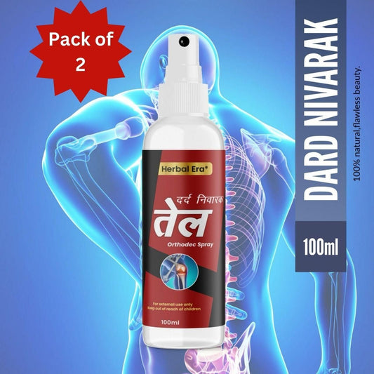Herbal Era Dard Navara Spray Tel 100ml (Pack of 2) – Natural Pain Relief Oil Spray | NISHU Superstores