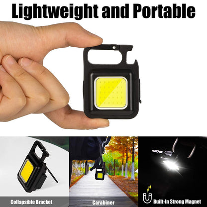Small Rechargeable Keychain Flashlight – Portable LED Torch with USB Charging | NISHU Superstores