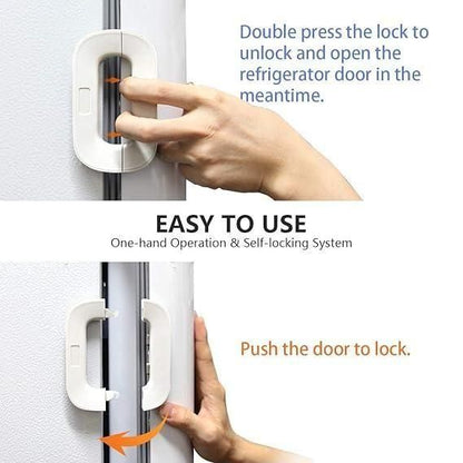 Refrigerator Lock | Cabinet Locks with Strong Adhesive – Child Safety & Security | NISHU Superstores