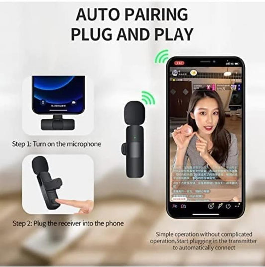 Imported Wireless Lavalier Microphone – Pro Audio & Video Recording Mic | NISHU Superstores