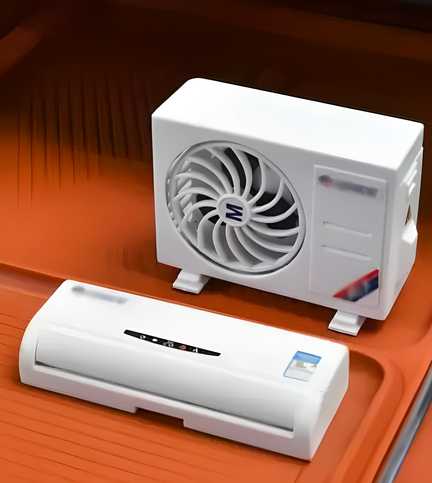 Miniature AC Design Solar-Powered Car Air Freshener Diffuser – Eco-Friendly & Stylish | NISHU Superstores