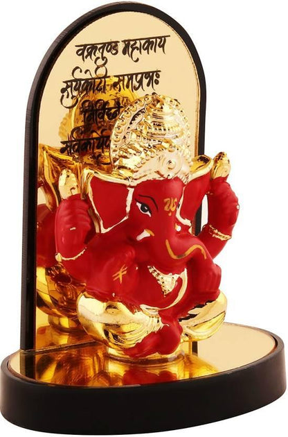 Gold Plated Ganesh Ji Idol Showpiece – 3.25 cm Decorative Statue | NISHU Superstores