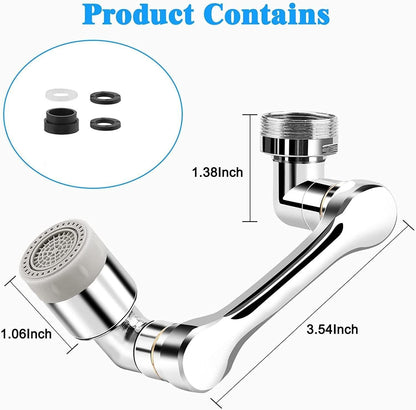 Rotating Faucet Extender Aerator – 2 Water Modes, 360° Sink Sprayer | NISHU Superstores