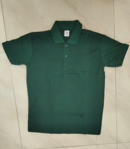 Cotton Blend Solid Half Sleeves Men’s Polo T-Shirt – Classic Comfort Wear | NISHU Superstores