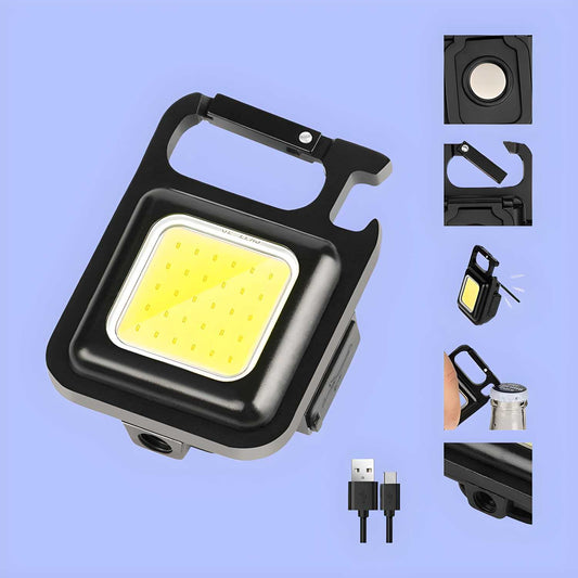 Small Rechargeable Keychain Flashlight – Portable LED Torch with USB Charging | NISHU Superstores