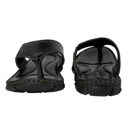 AM PM Genuine Leather Men's Slippers | Daily Wear Comfort Footwear | NISHU Superstores