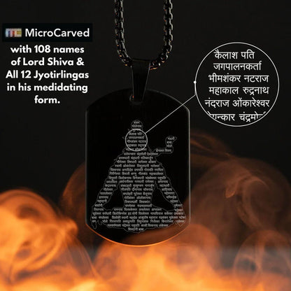 Mahadev Lord Shiva Pendant with 12 Jyoti ling Chain – Spiritual Jewelry | NISHU Superstores