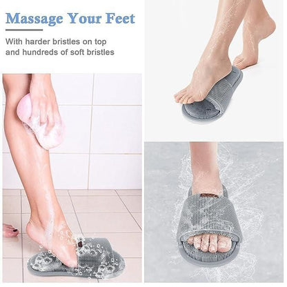 Shower Foot Scrubber with Non-Slip Suction Cups – Deep Cleaning Massager | NISHU Superstores