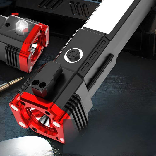 Multifunctional Work LED Flashlight – Portable, Rechargeable, Magnetic Base | NISHU Superstores