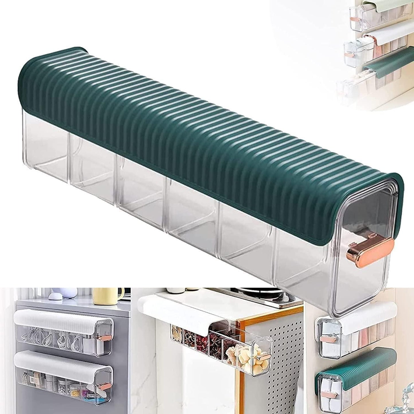 Clear Wall Mounted Drawer Organizer – Transparent Storage Box for Bathroom & Kitchen | NISHU Superstores