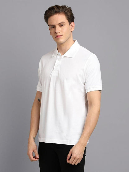 Matte Solid Half Sleeves Men’s Polo T-Shirt – Classic Casual Wear | NISHU Superstores