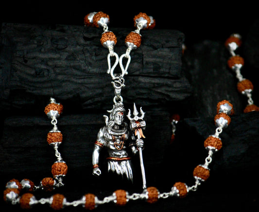 Rudraksha Shivji Pendant With Chain – Spiritual & Stylish Jewelry | NISHU Superstores