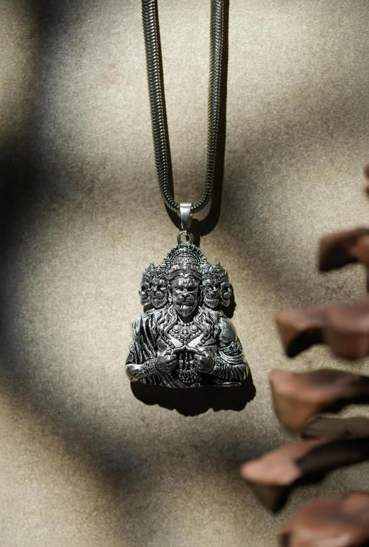 Panchmukhi Hanuman Pendant with Snake Chain – Spiritual Protection Jewelry | NISHU Superstores