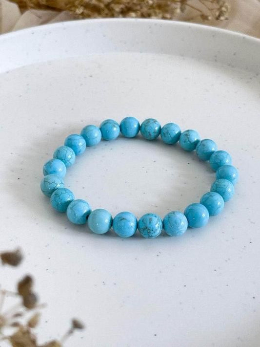 Firoza (Turquoise) Stone-Beads Bracelet | Healing & Energy Jewelry | NISHU Superstores