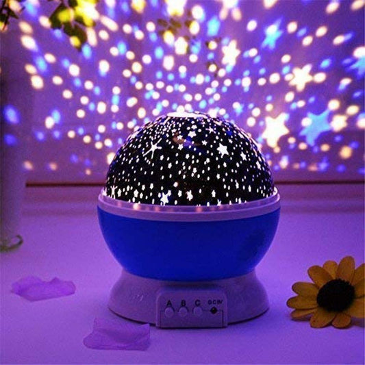 Star Moon Night Light Projector for Kids & Bedroom | 360° Rotating LED Lamp | NISHU Superstores