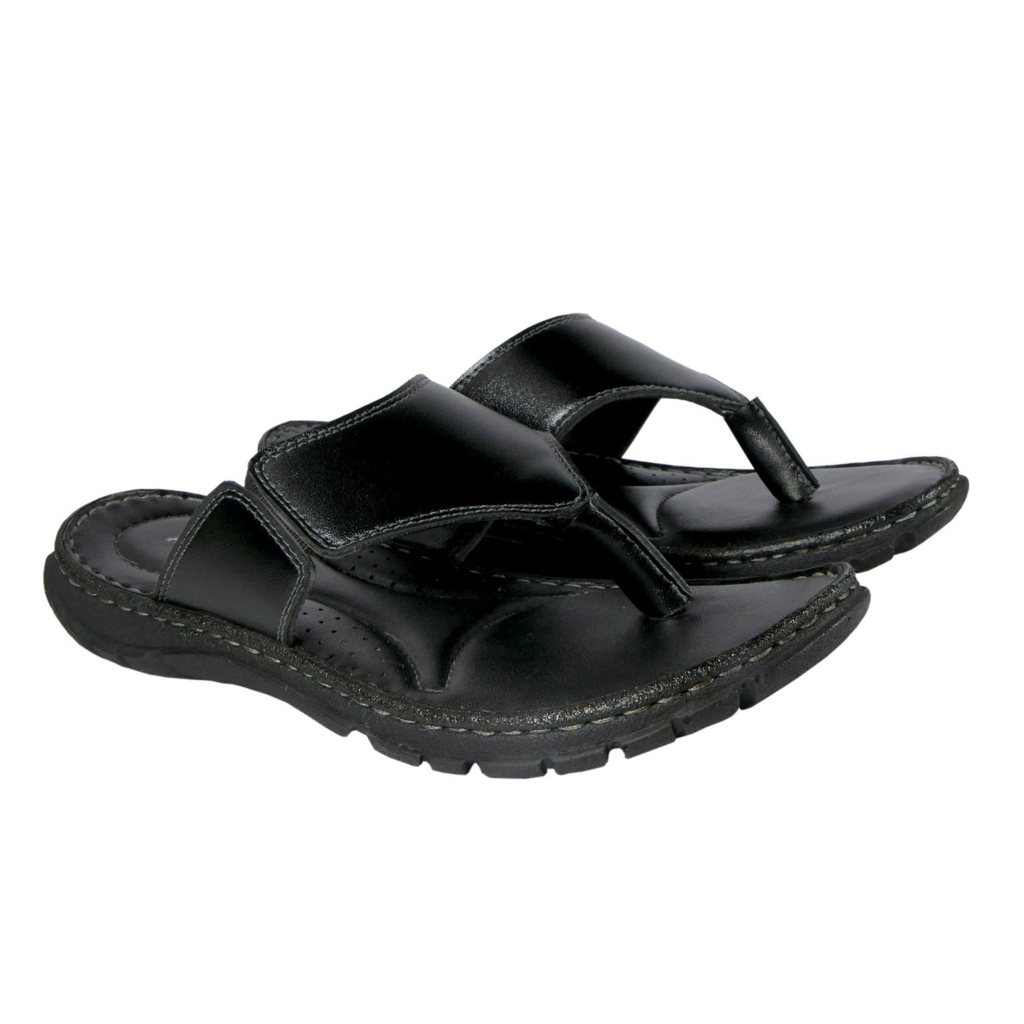 AM PM Genuine Leather Men's Slippers | Daily Wear Comfort Footwear | NISHU Superstores