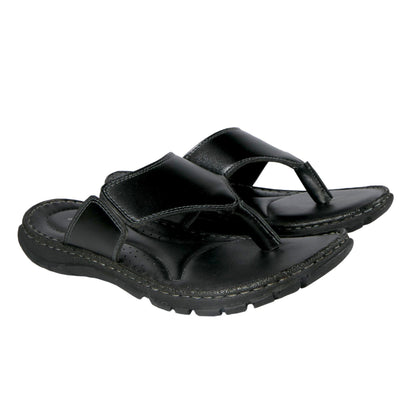 AM PM Genuine Leather Men's Slippers | Daily Wear Comfort Footwear | NISHU Superstores