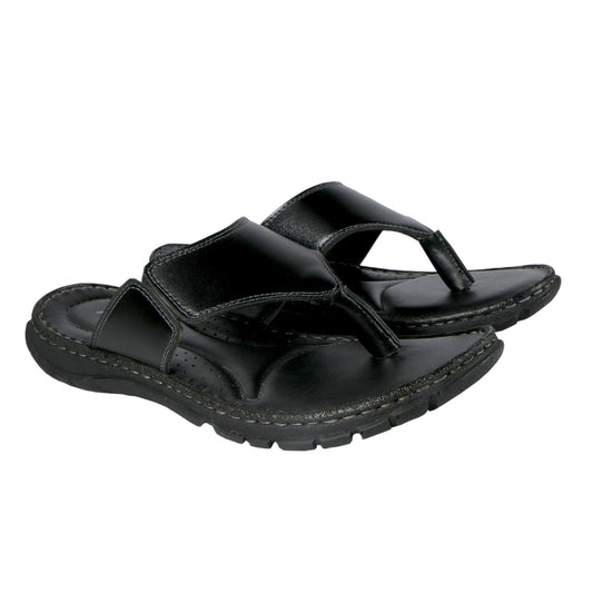 AM PM Genuine Leather Men's Slippers | Daily Wear Comfort Footwear | NISHU Superstores