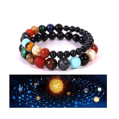 Galaxy Gem Beads Bracelet – Pack of 2 Stylish Spiritual Jewelry | NISHU Superstores