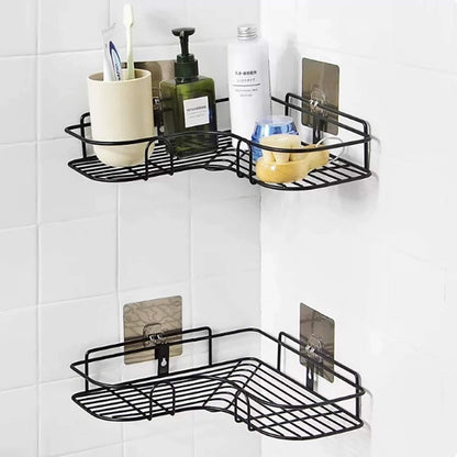 Kitchen Organizer Corner Shelf – Wall Mount Stainless Steel Storage Rack (Pack of 1) | NISHU Superstores