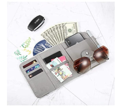 Car Styling Visor Organizer – Auto Sun Visor Storage Pouch for Cards, Pens & Essentials | NISHU Superstores
