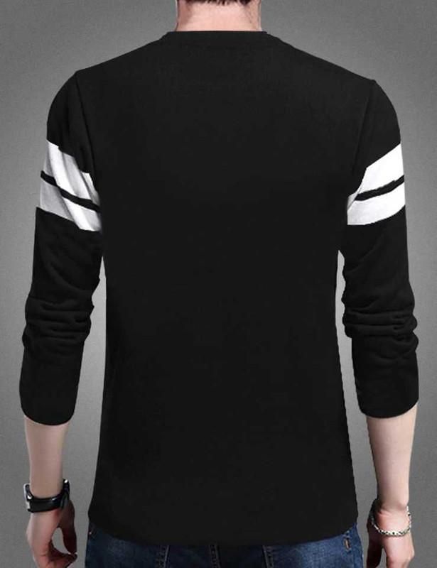 Tom Scott Men's Color Block Full Sleeves T-Shirt | Cotton Blend Casual Wear | NISHU Superstores